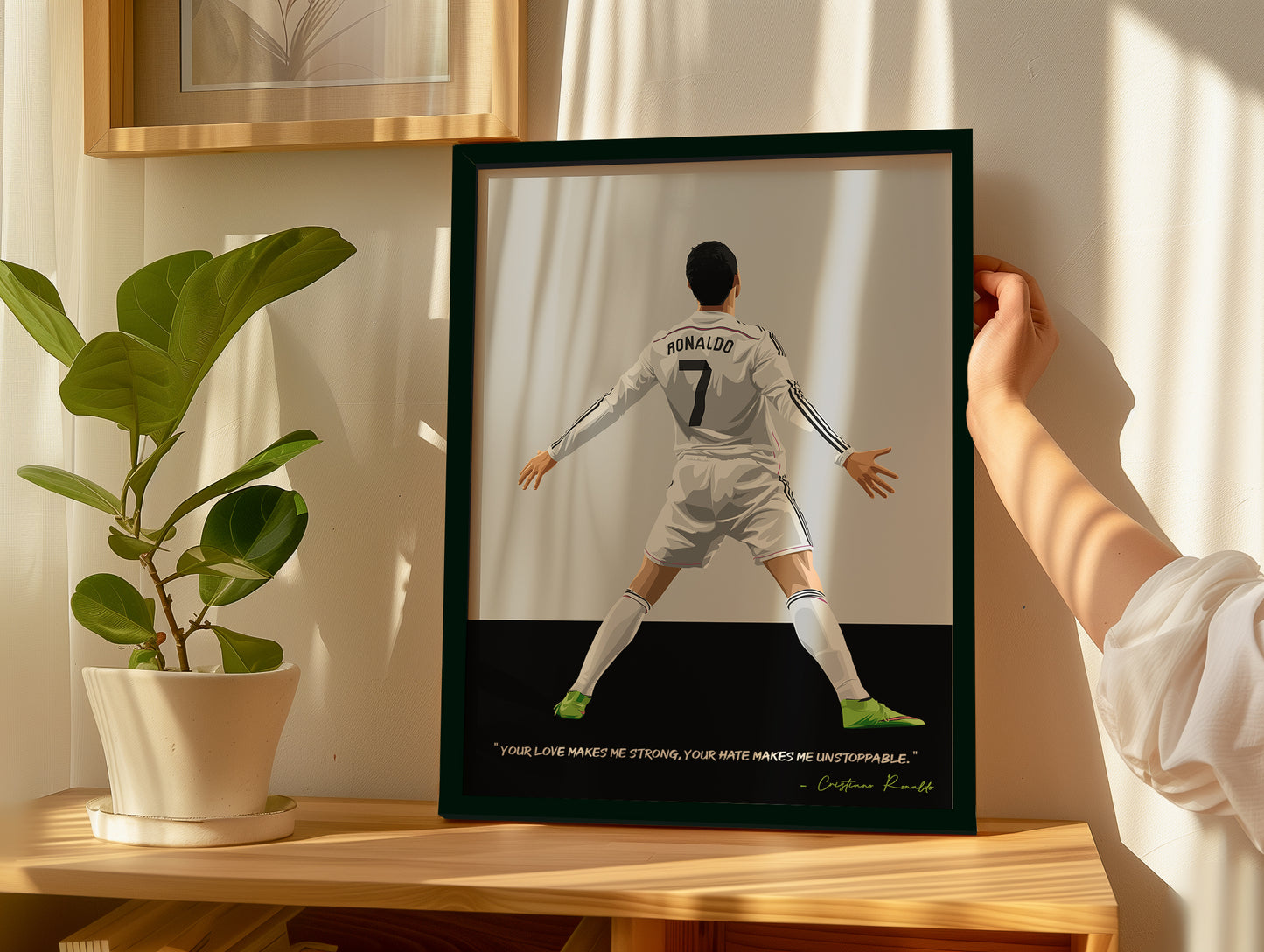 Cristiano Ronaldo Real Madrid Framed Poster
