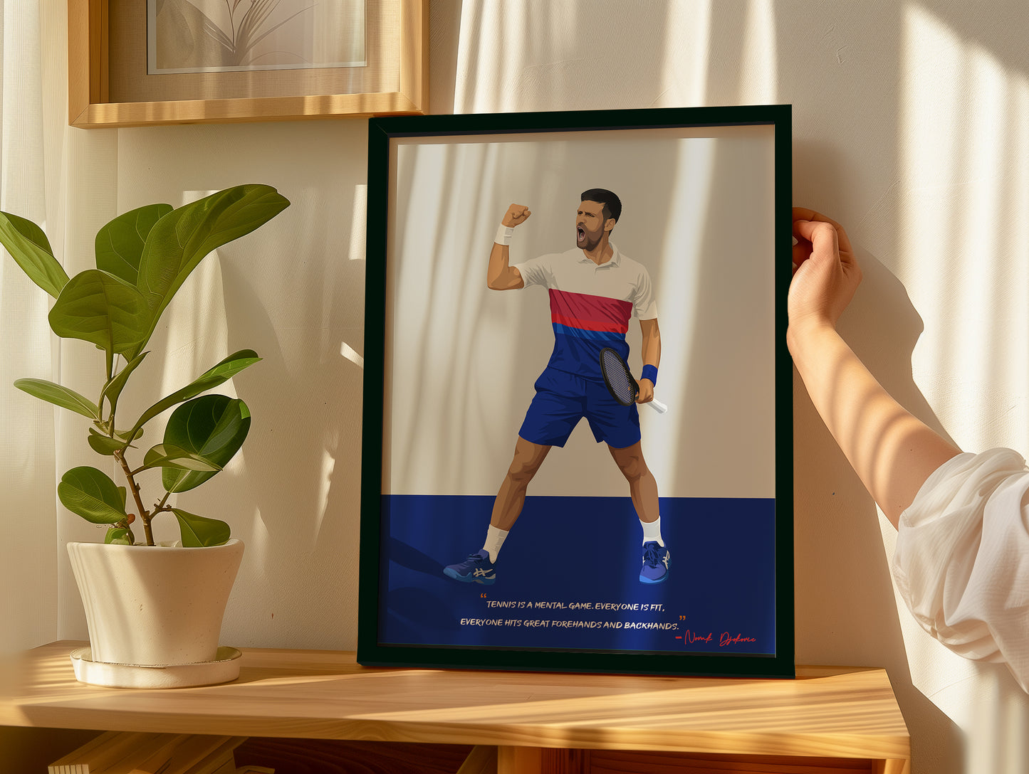 Novak Djokovic Framed Poster