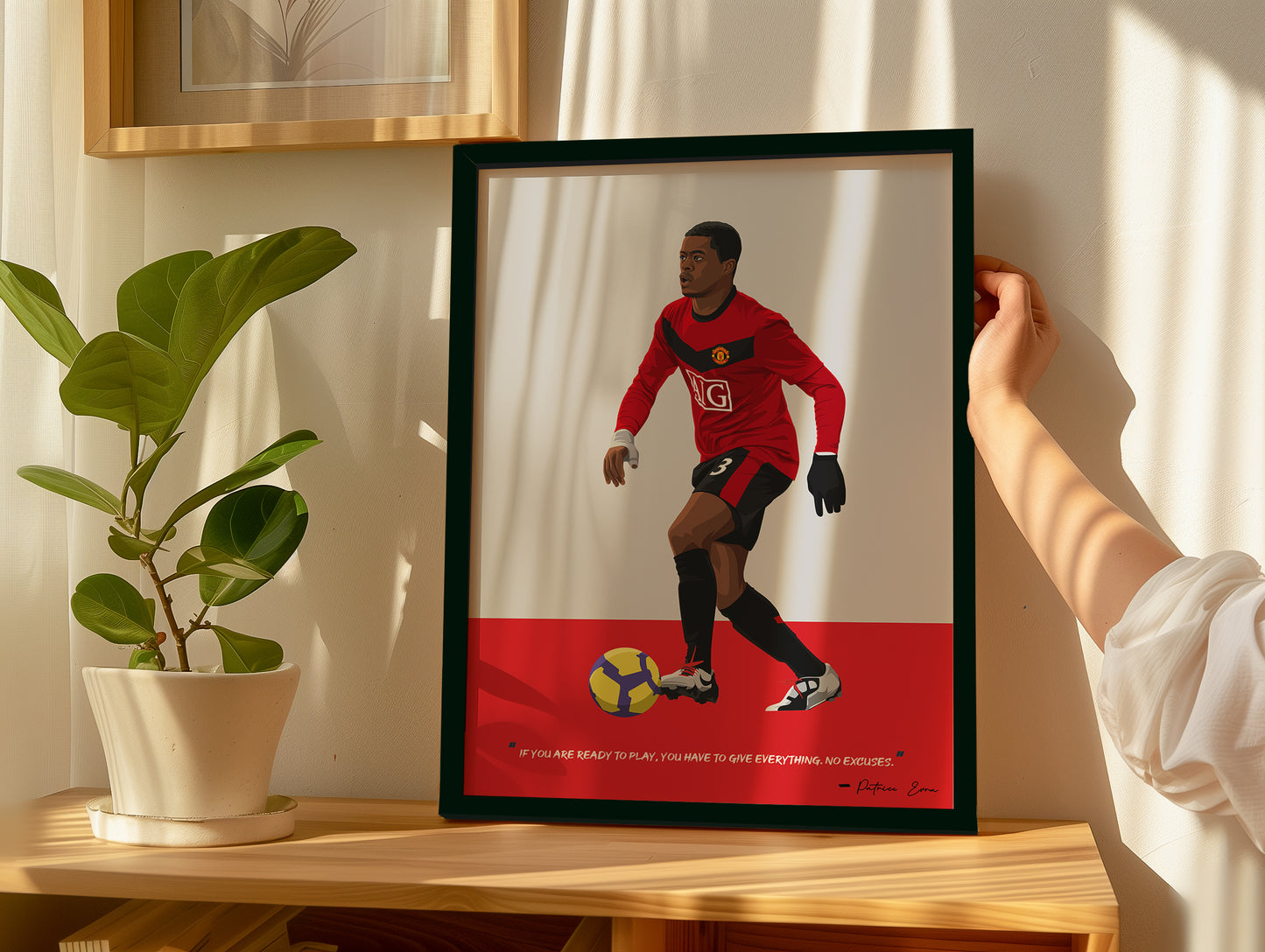 Patrice Evra Manchester United Framed Poster