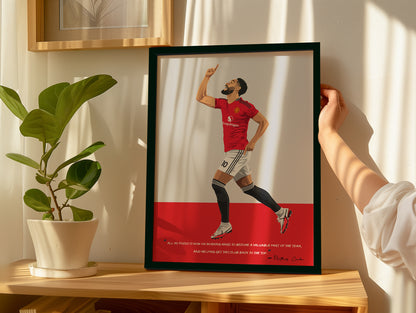 Matheus Cunha Manchester United Framed Poster