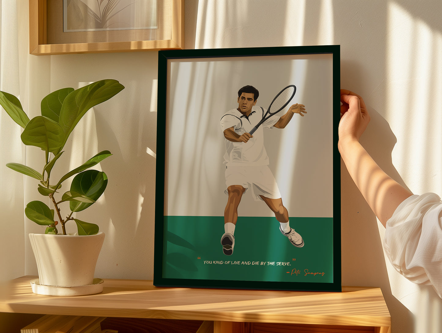 Pete Sampras Poster - Tennis Frame