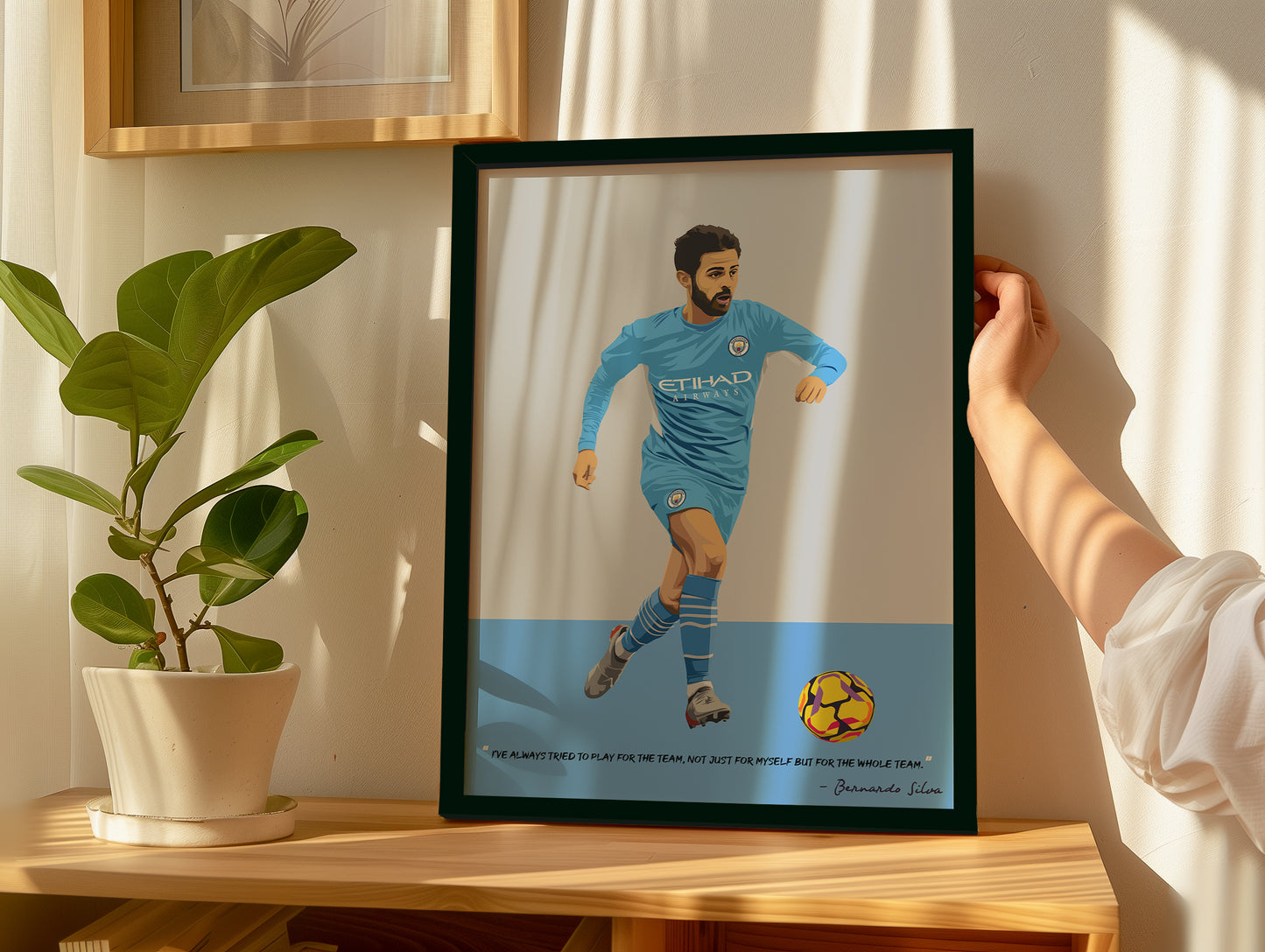 Bernardo Silva Manchester City Framed Poster