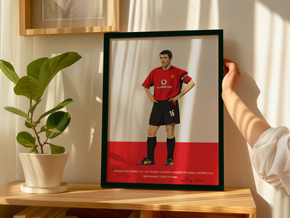 Roy Keane Manchester United Framed Poster