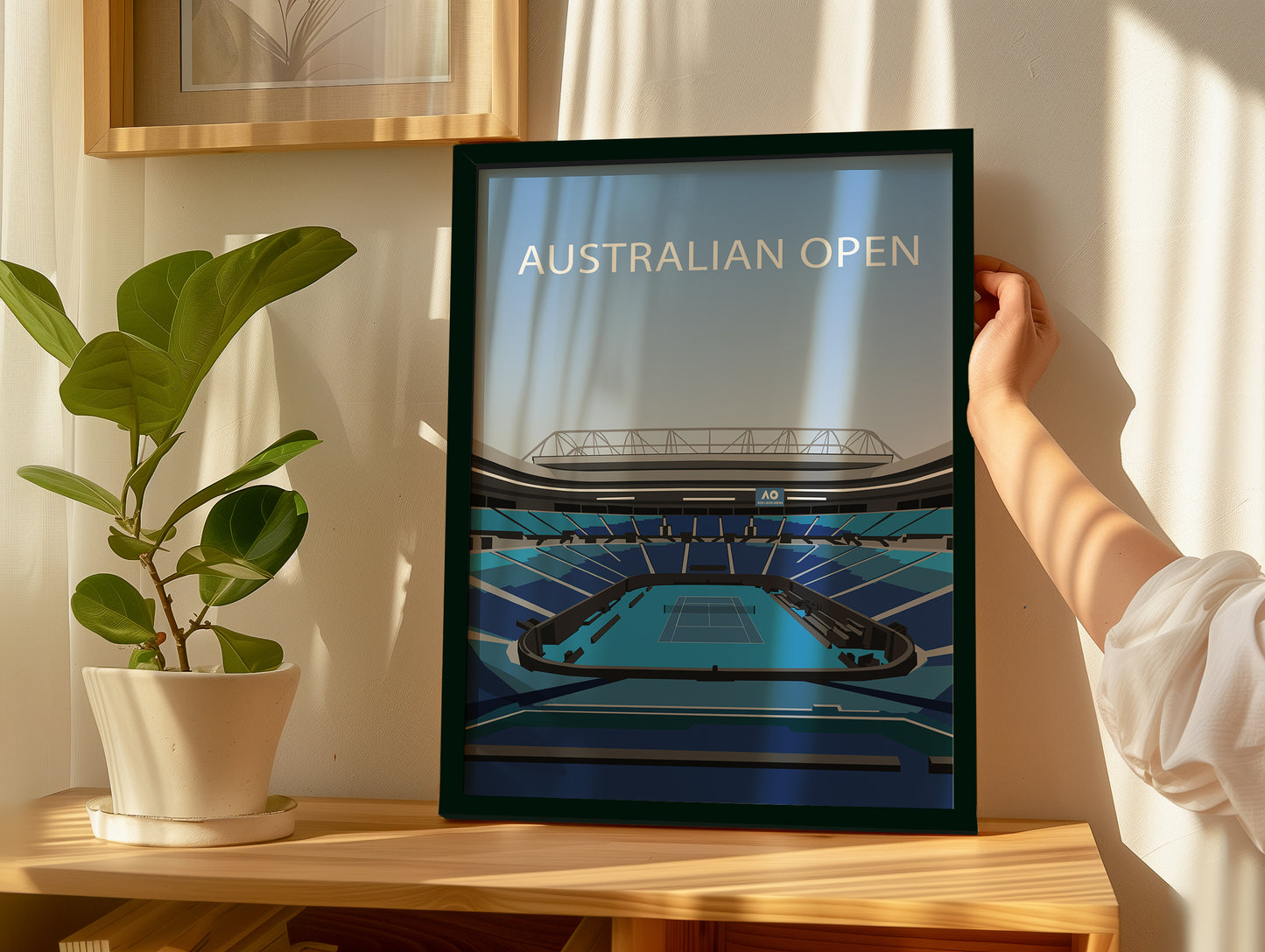 Australian Open Stadium Frame - Tennis Poster