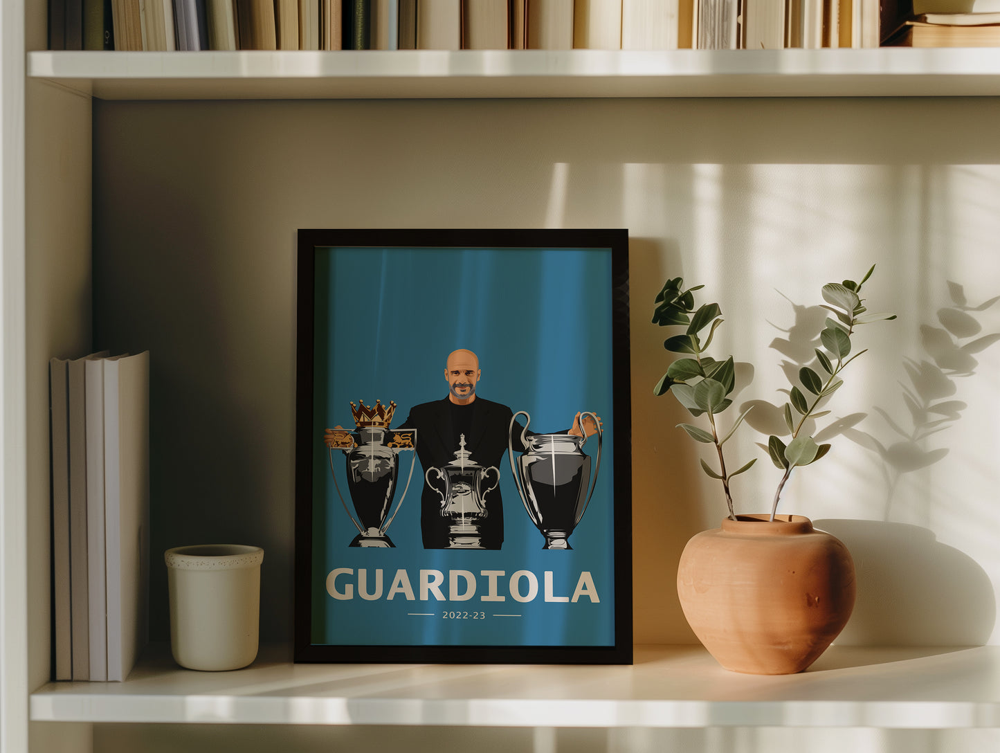 Pep Guardiola Manchester City Treble Tribute