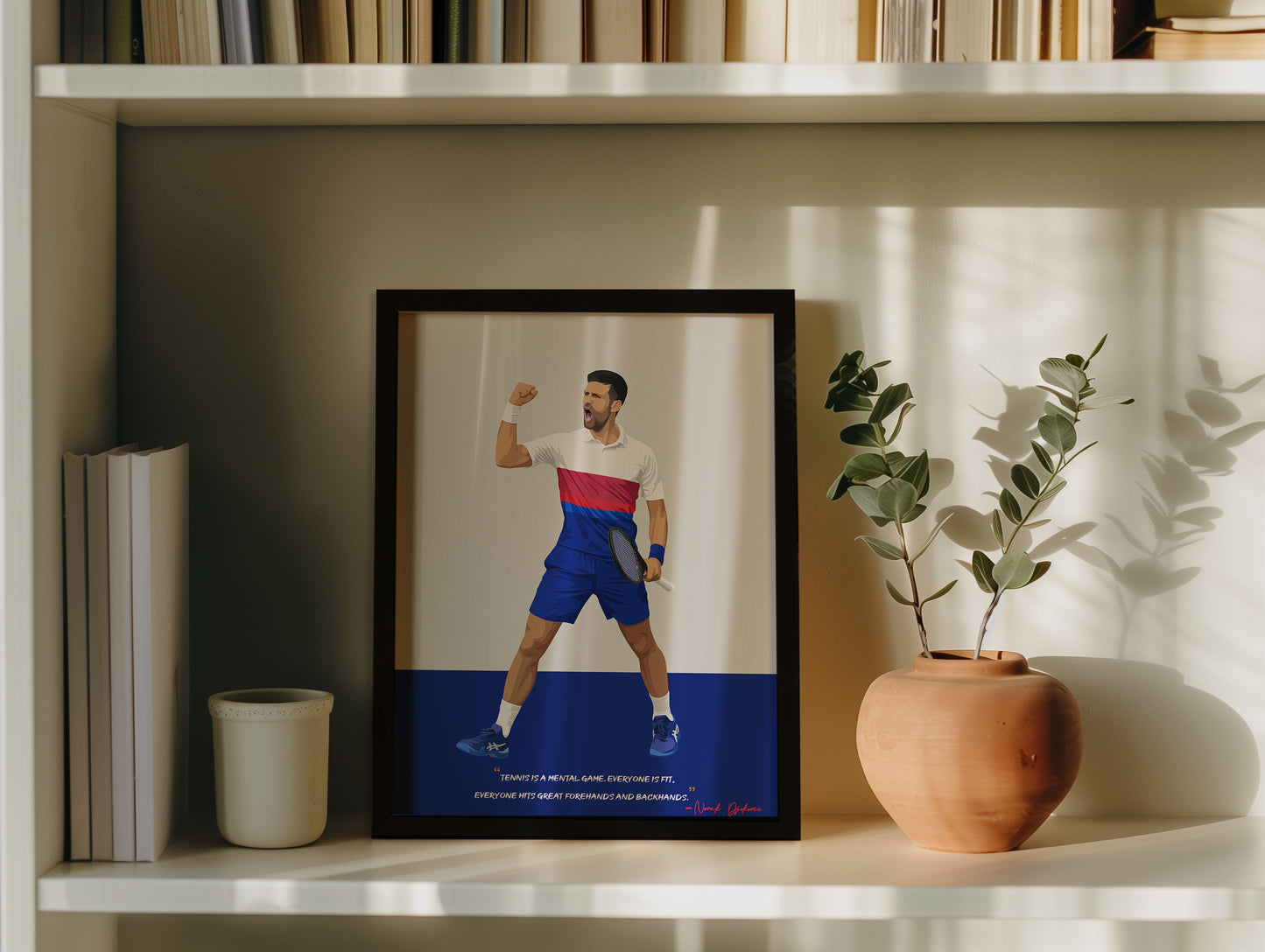 Novak Djokovic Framed Poster