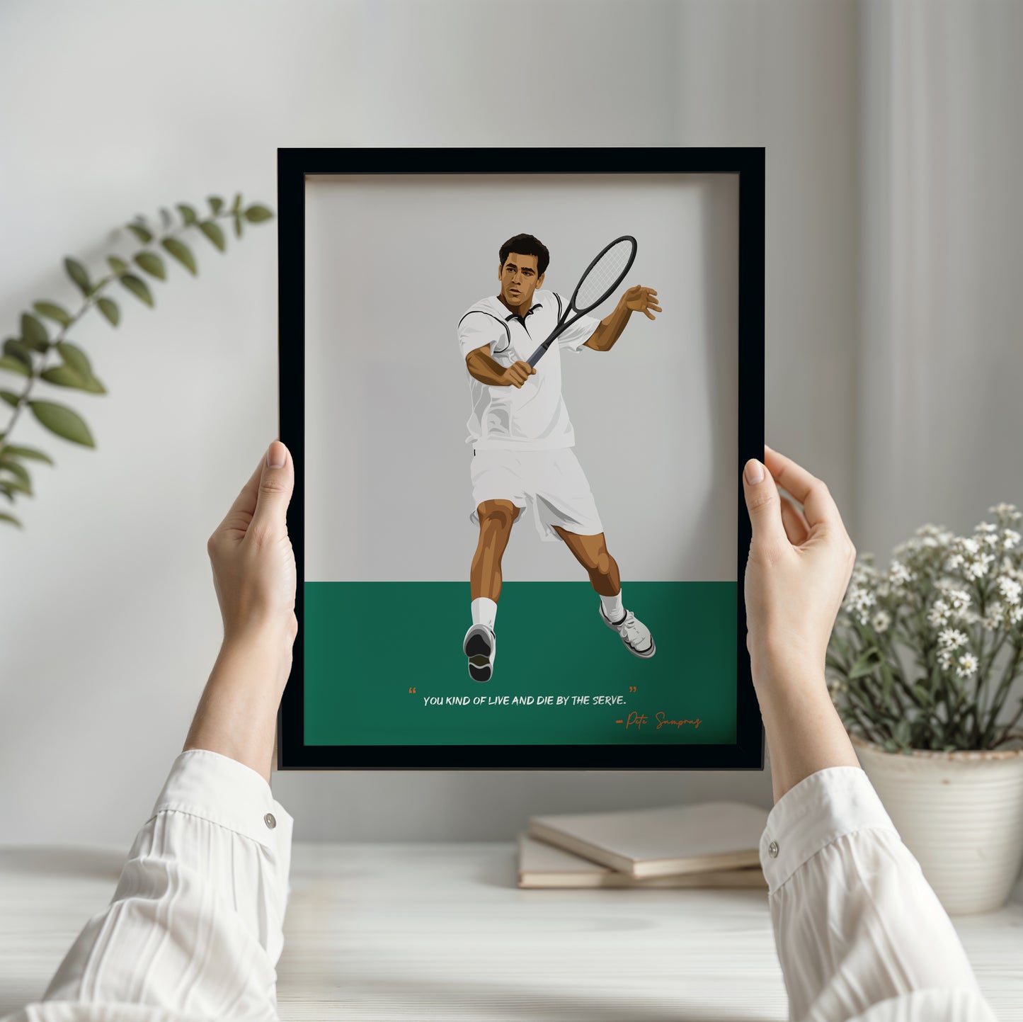 Pete Sampras Poster - Tennis Frame