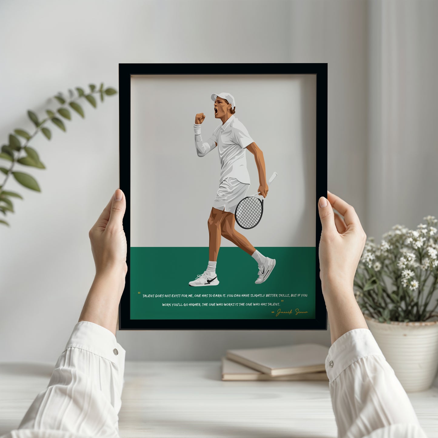 Jannik Sinner Poster - Tennis Frame