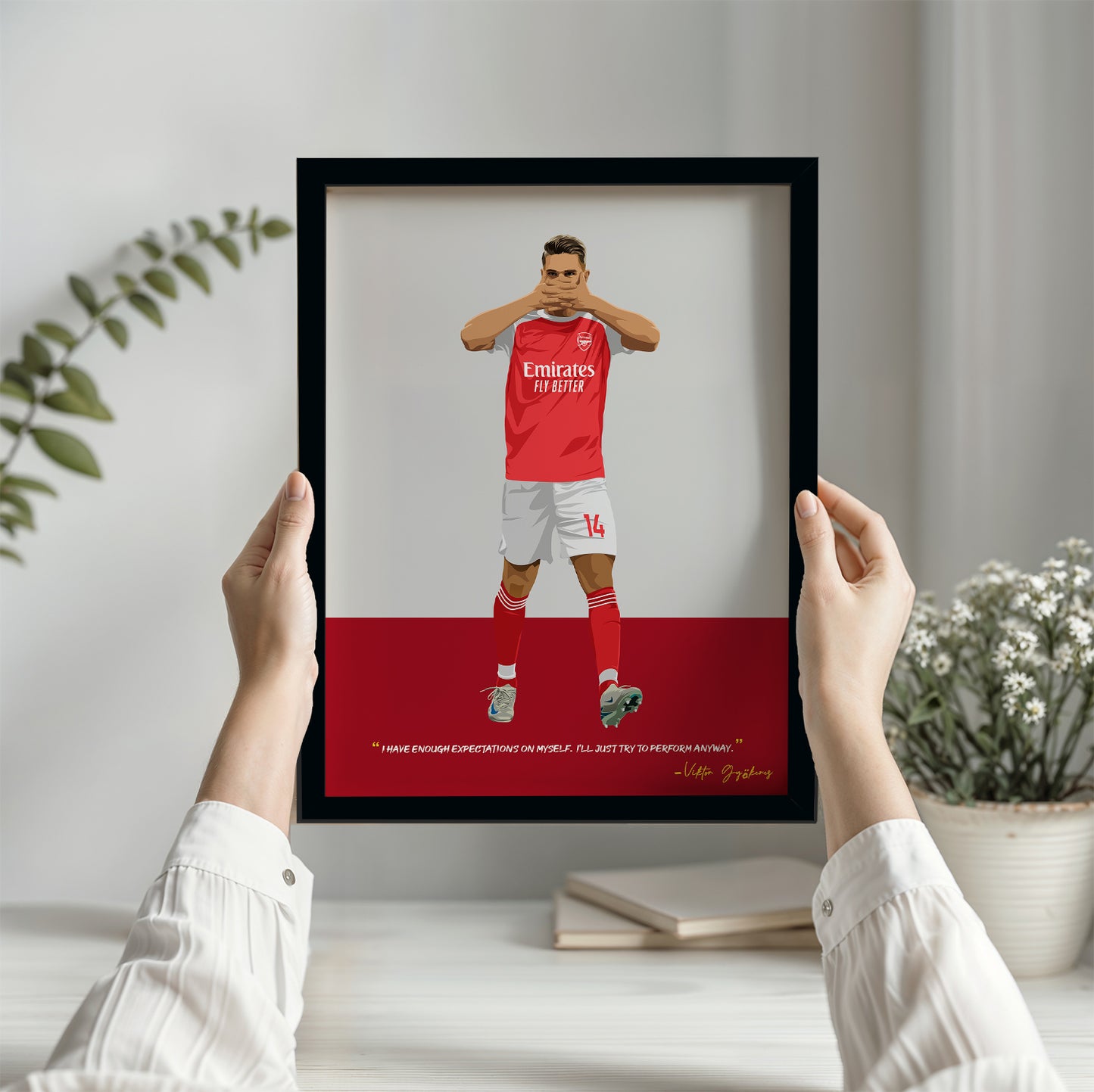 Viktor Gyokeres Arsenal Framed Poster