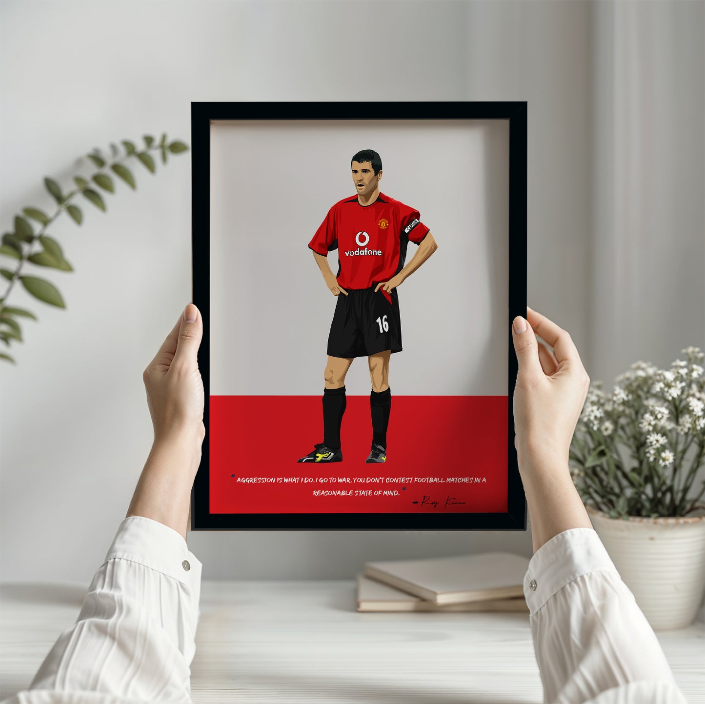 Roy Keane Manchester United Framed Poster