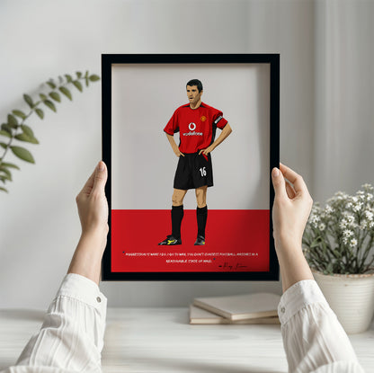 Roy Keane Manchester United Framed Poster