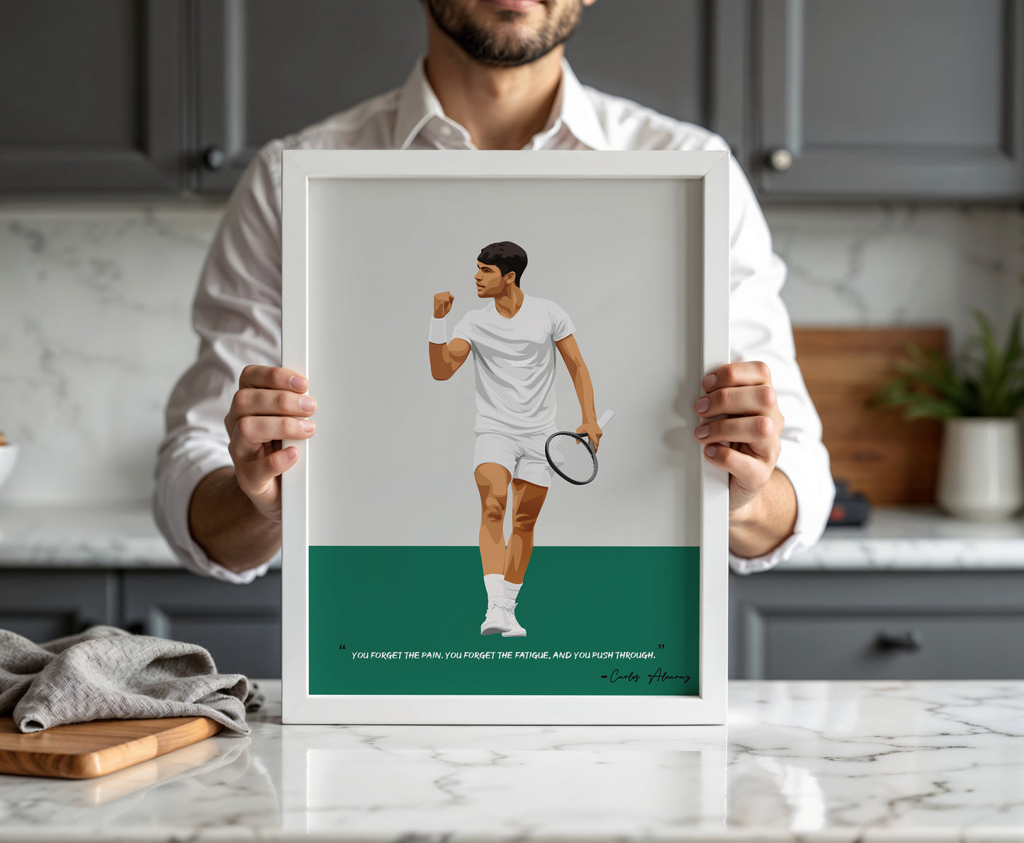 Carlos Alcaraz Poster - Tennis Frame
