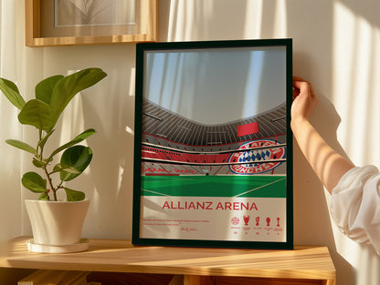 Allianz Arena Stadium Bayern Munich Framed Poster