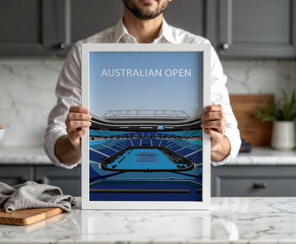 Australian Open Stadium Frame - Tennis Poster