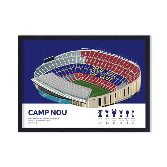 Camp Nou Barcelona Framed Poster