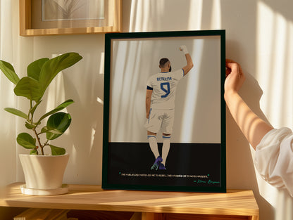 Karim Benzema Real Madrid Framed Poster