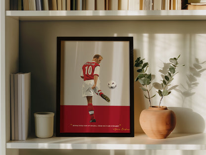 Dennis Bergkamp Arsenal Framed Poster