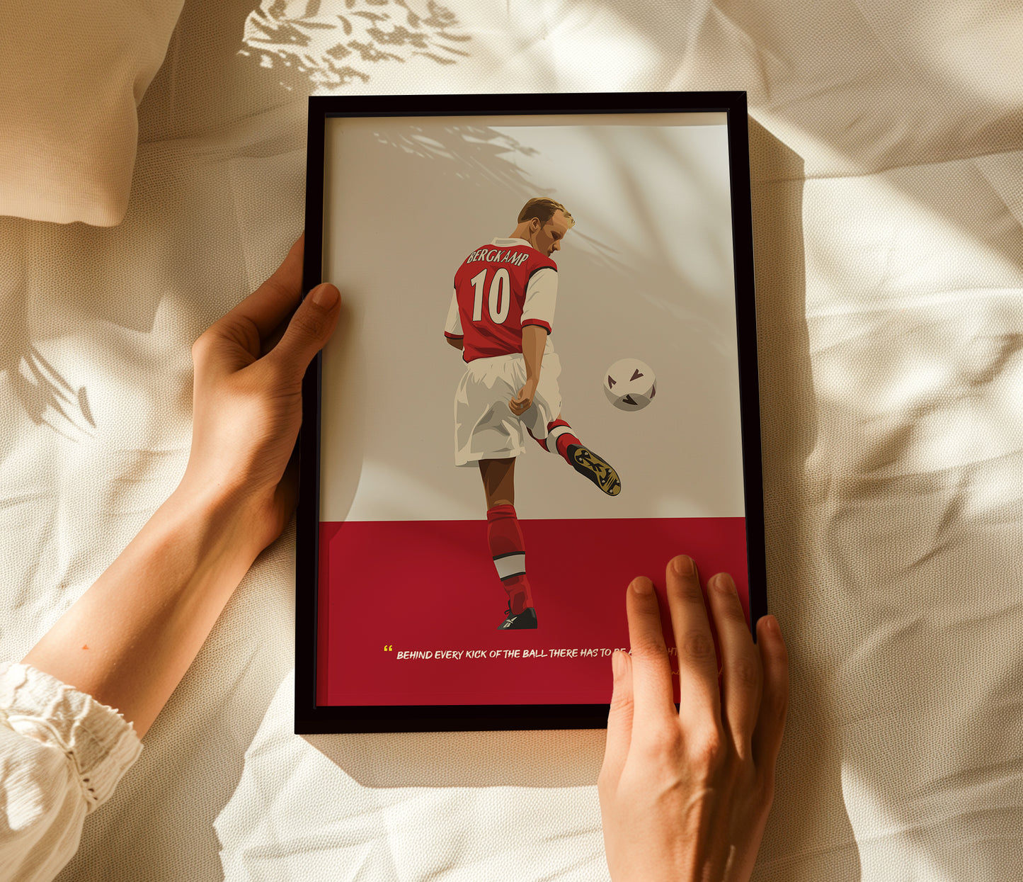 Dennis Bergkamp Arsenal Framed Poster