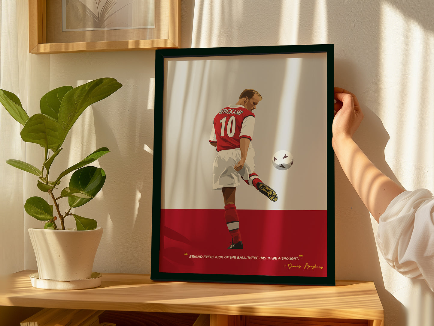 Dennis Bergkamp Arsenal Framed Poster
