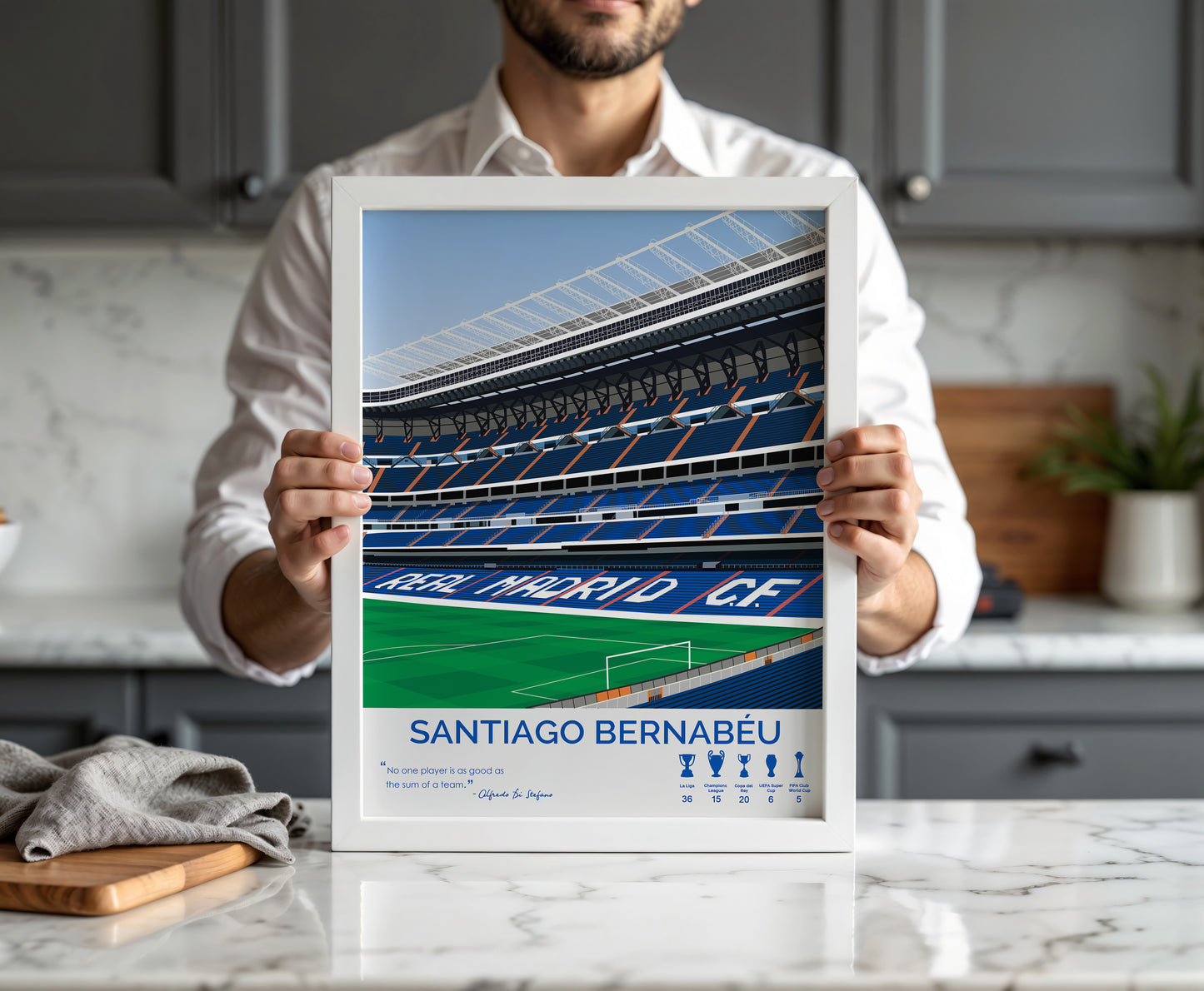 Santiago Bernabeu Stadium - Real Madrid Framed Poster