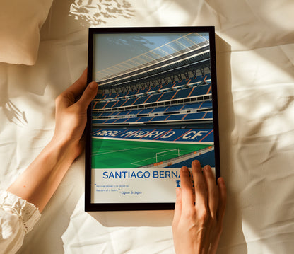 Santiago Bernabeu Stadium - Real Madrid Framed Poster