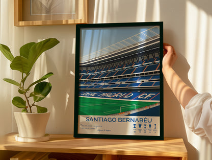 Santiago Bernabeu Stadium - Real Madrid Framed Poster