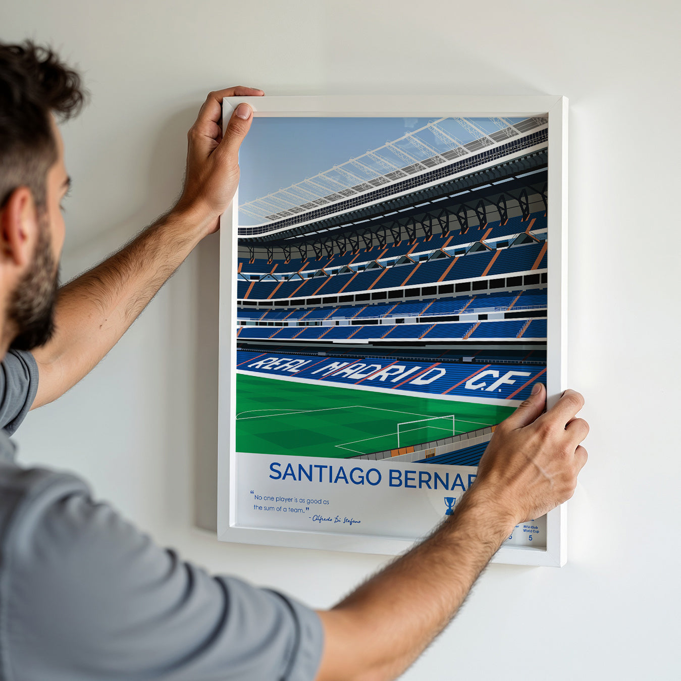 Santiago Bernabeu Stadium - Real Madrid Framed Poster