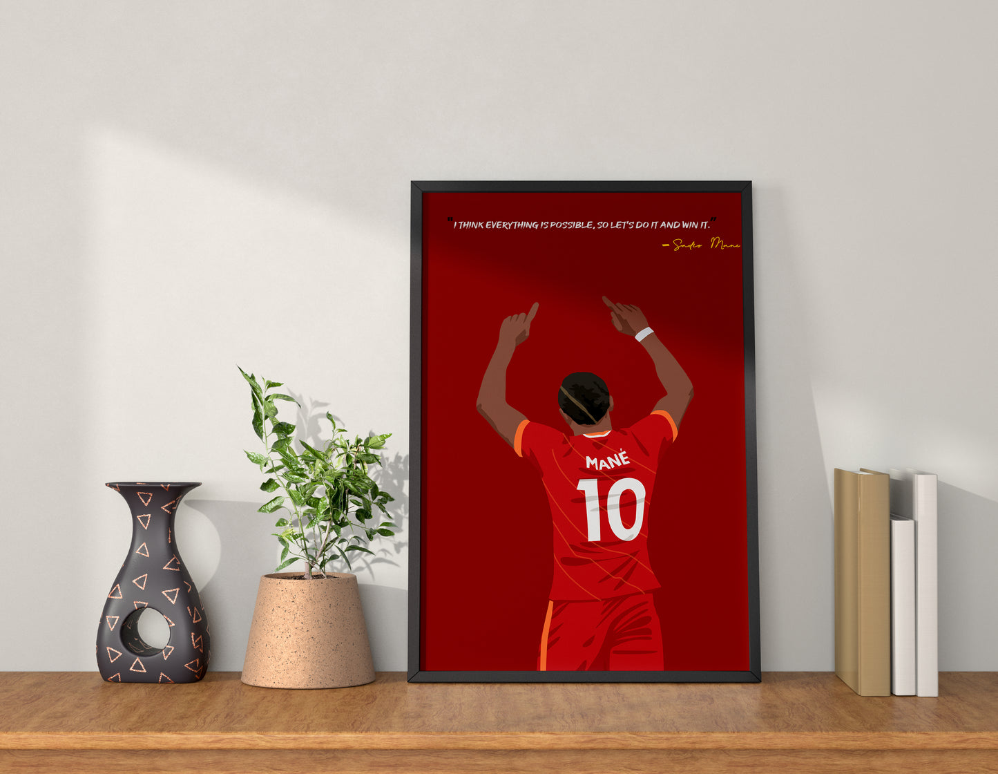 Sadio Mane Liverpool Framed Poster