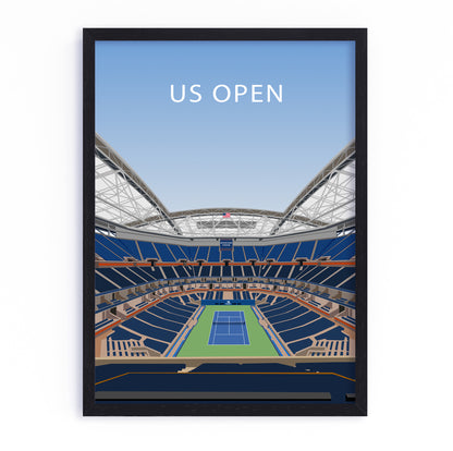 US Open Stadium Frame - Tennis Poster