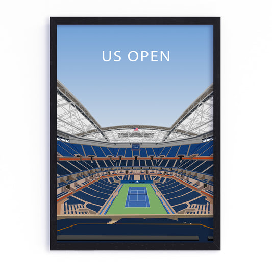 US Open Stadium Frame - Tennis Poster