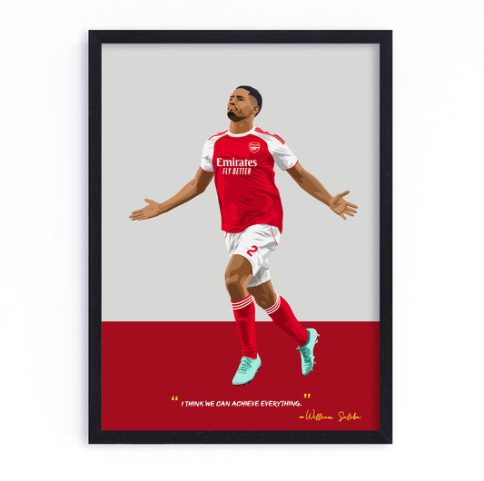 William Saliba Arsenal Framed Poster
