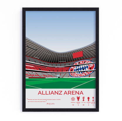Allianz Arena Stadium Bayern Munich Framed Poster
