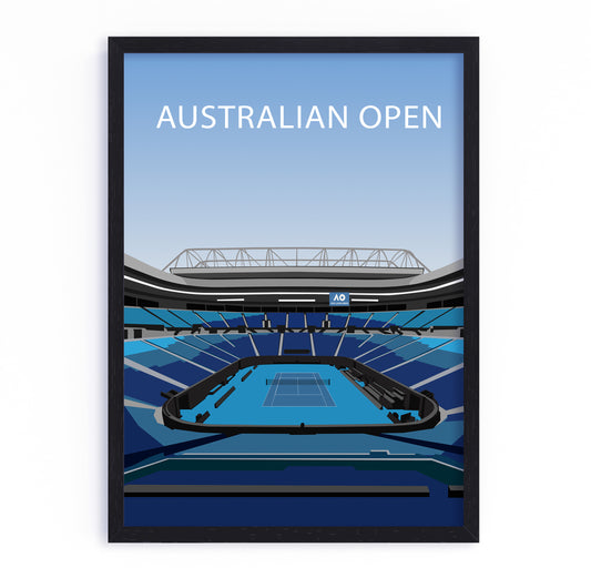 Australian Open Stadium Frame - Tennis Poster