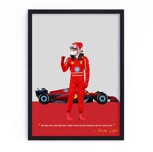 Charles Leclerc Frame, F1 Poster