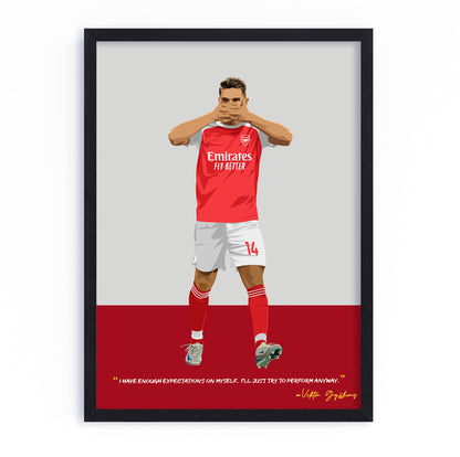 Viktor Gyokeres Arsenal Framed Poster