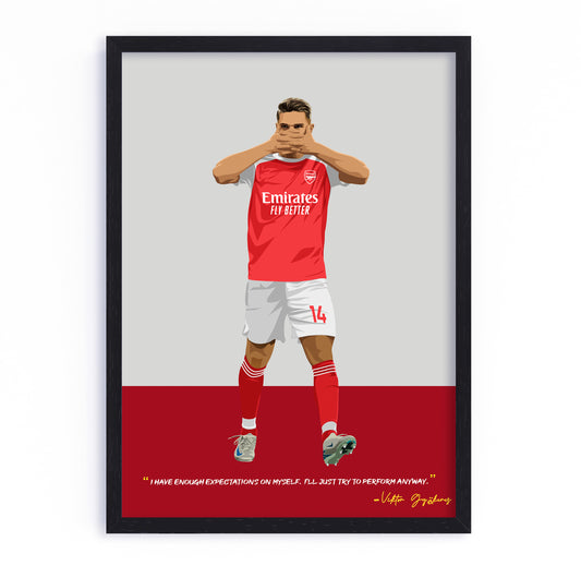 Viktor Gyokeres Arsenal Framed Poster