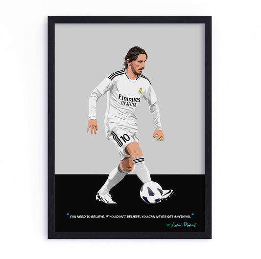 Luka Modric Real Madrid Framed Poster - 2025