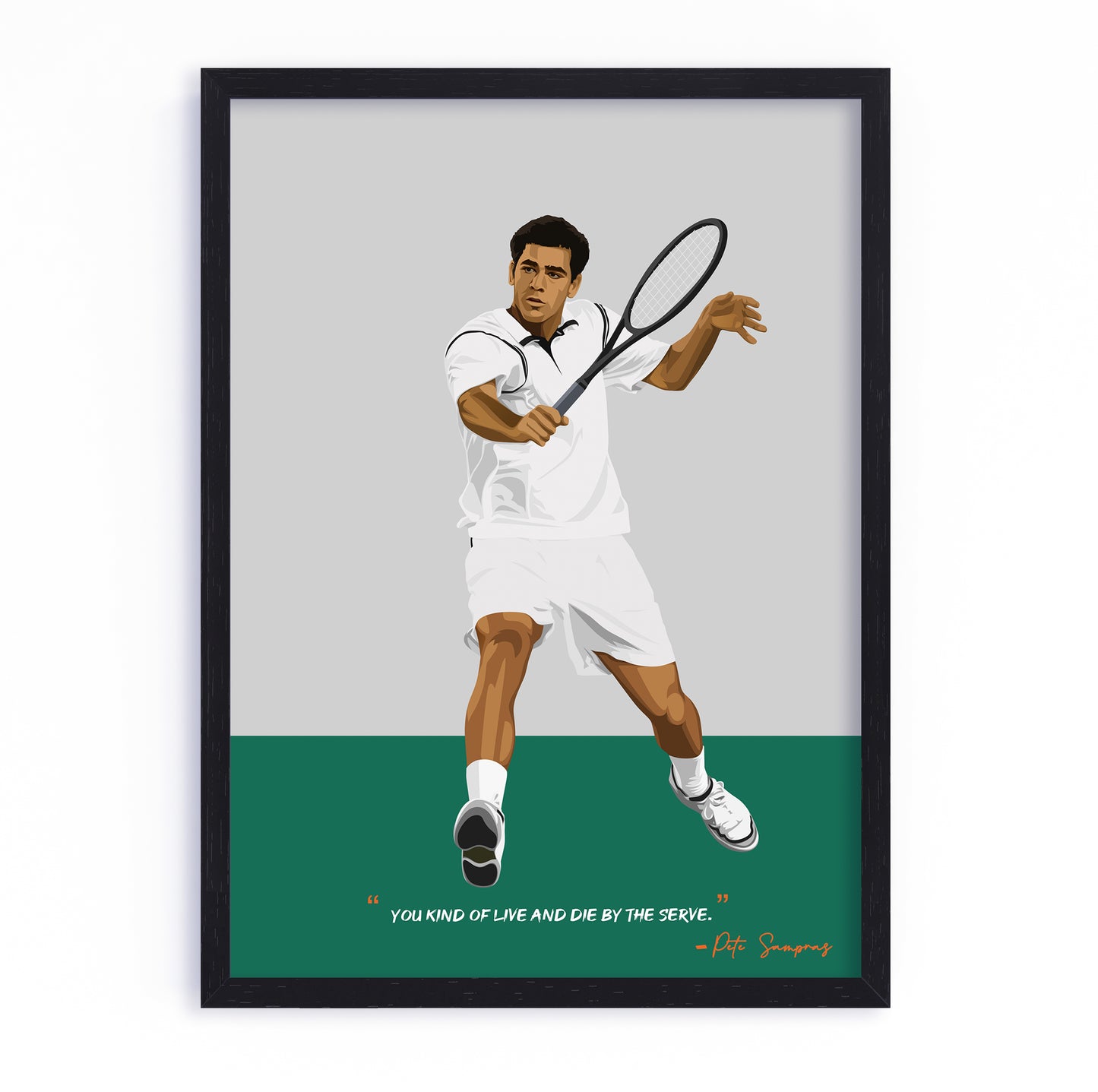 Pete Sampras Poster - Tennis Frame