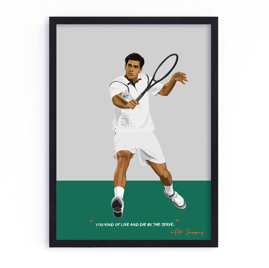 Pete Sampras Poster - Tennis Frame