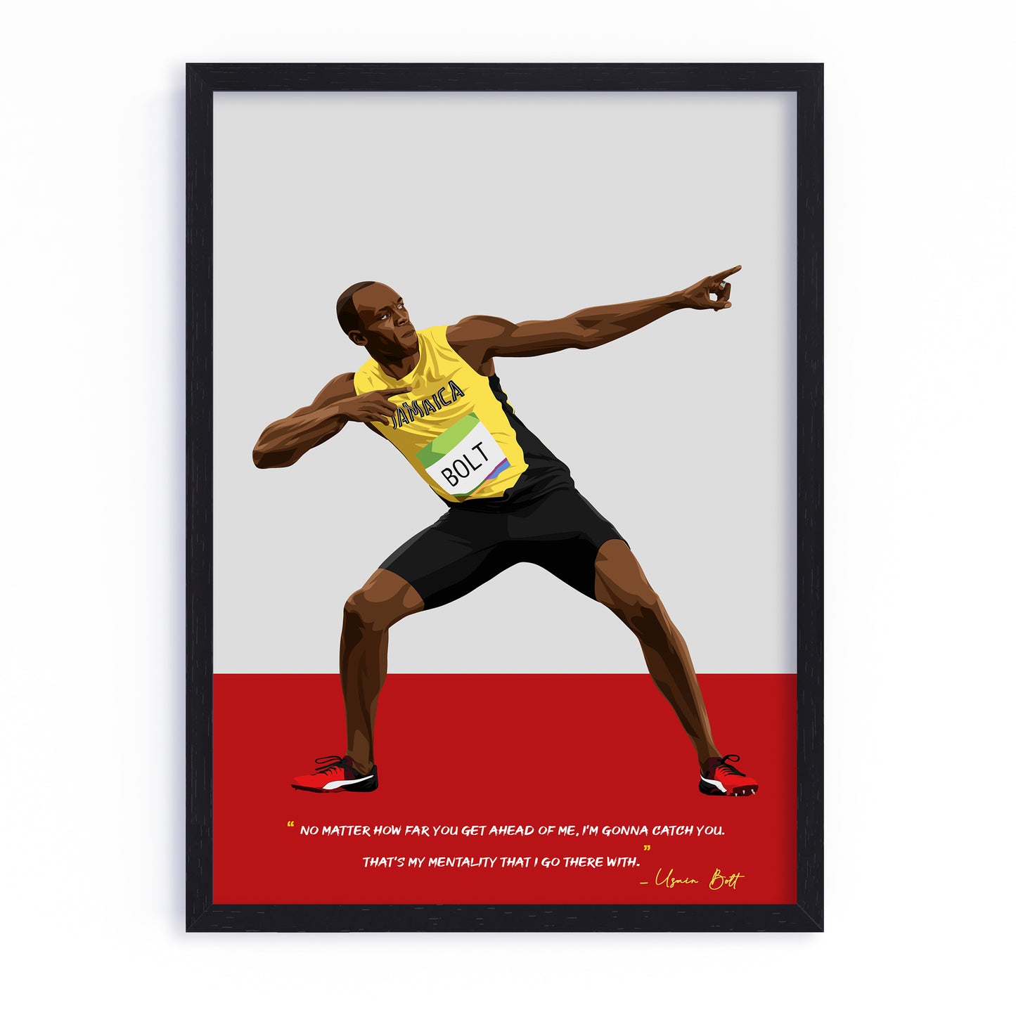 Usain Bolt Framed Poster