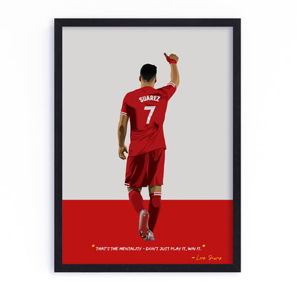 Luis Suarez Liverpool Framed Poster