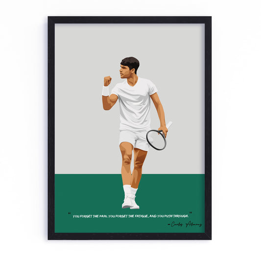 Carlos Alcaraz Poster - Tennis Frame