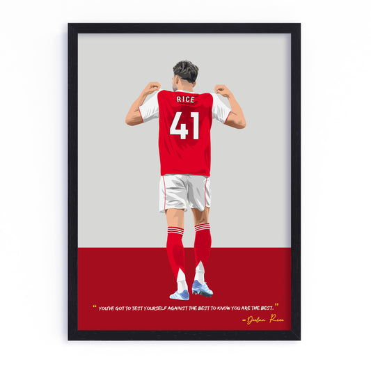 Declan Rice Arsenal Framed Poster