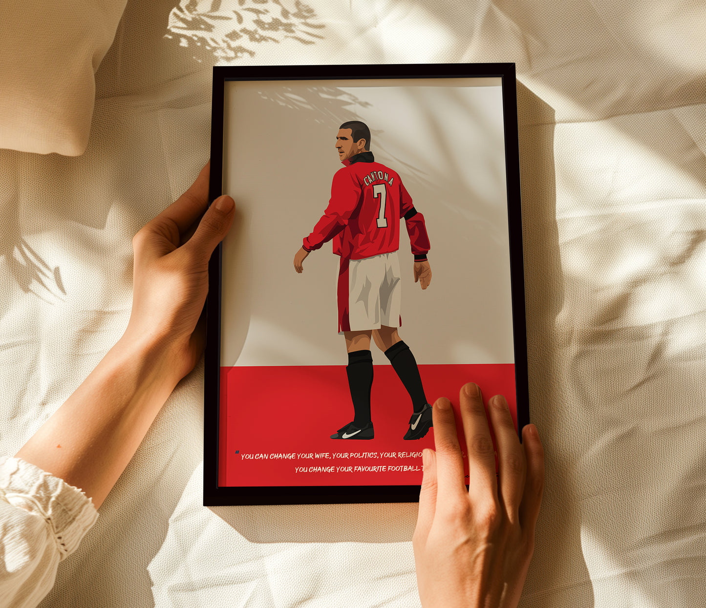 Eric Cantona Manchester United Framed Poster