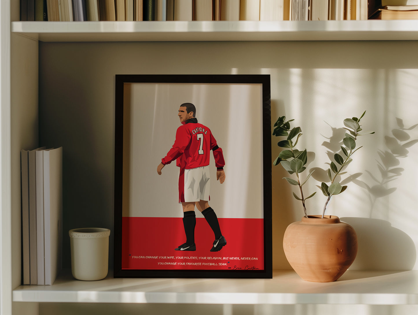 Eric Cantona Manchester United Framed Poster