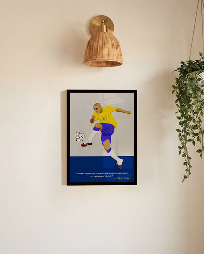Roberto Carlos Brazil Framed Poster - International Football
