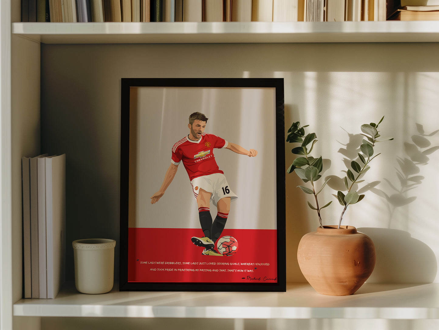 Michael Carrick Manchester United Framed Poster