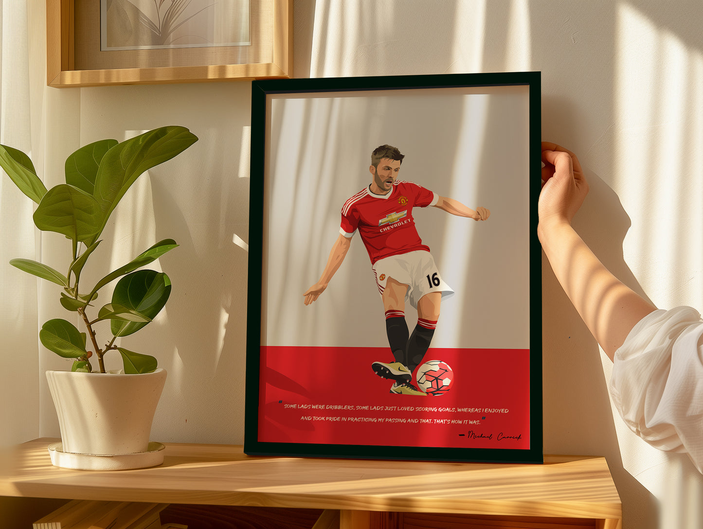 Michael Carrick Manchester United Framed Poster