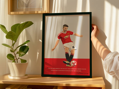 Michael Carrick Manchester United Framed Poster