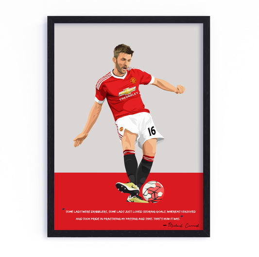 Michael Carrick Manchester United Framed Poster